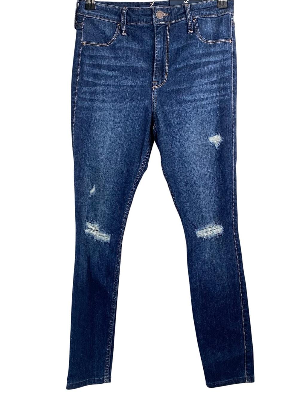 Hollister Juniors High Rise Jean Legging Size 7 Short 28x26 Skinny Distressed